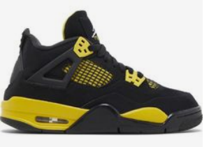 air jordan 4 retro black and yellow